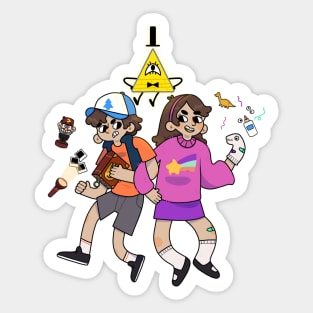 mystery twins Sticker